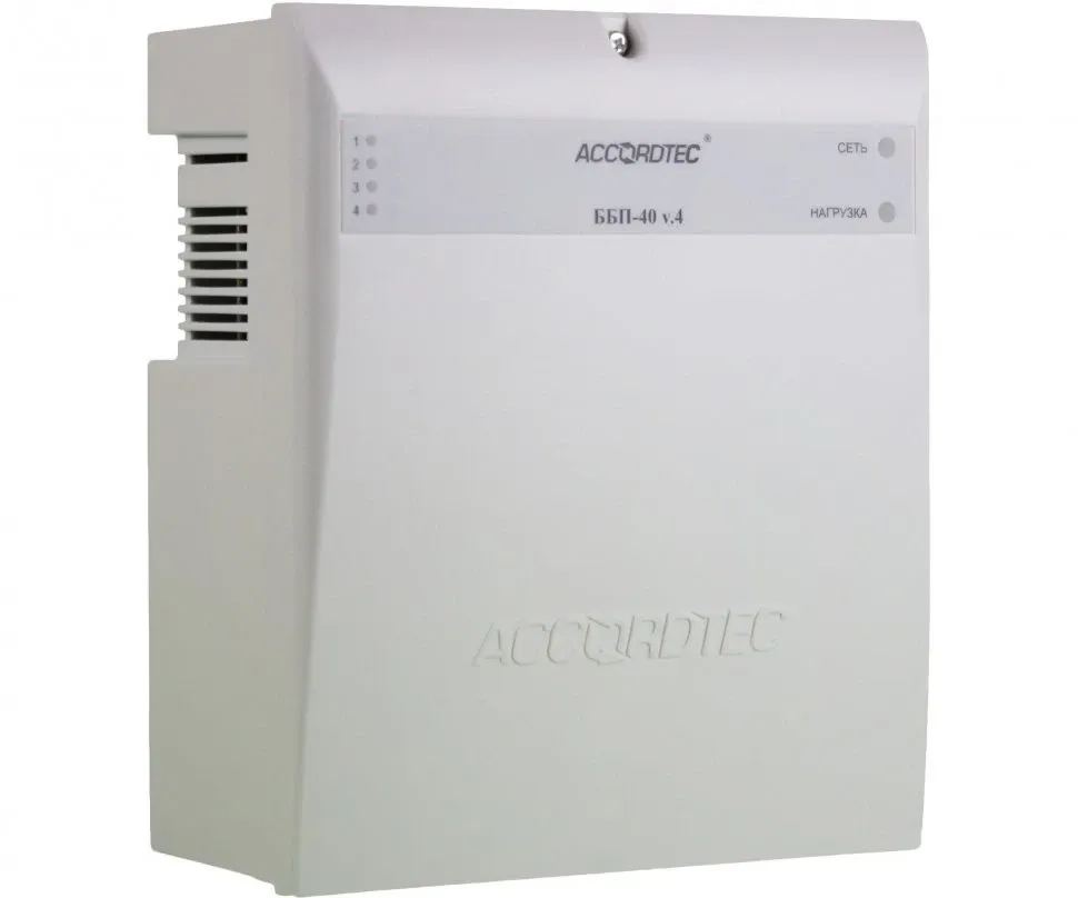 AccordTec ББП-40 v.4 исп. 1 ИБП 12 В, выходной ток 4А навесной