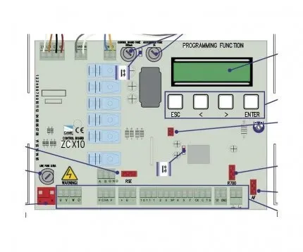 CAME плата блока управления ZCX10