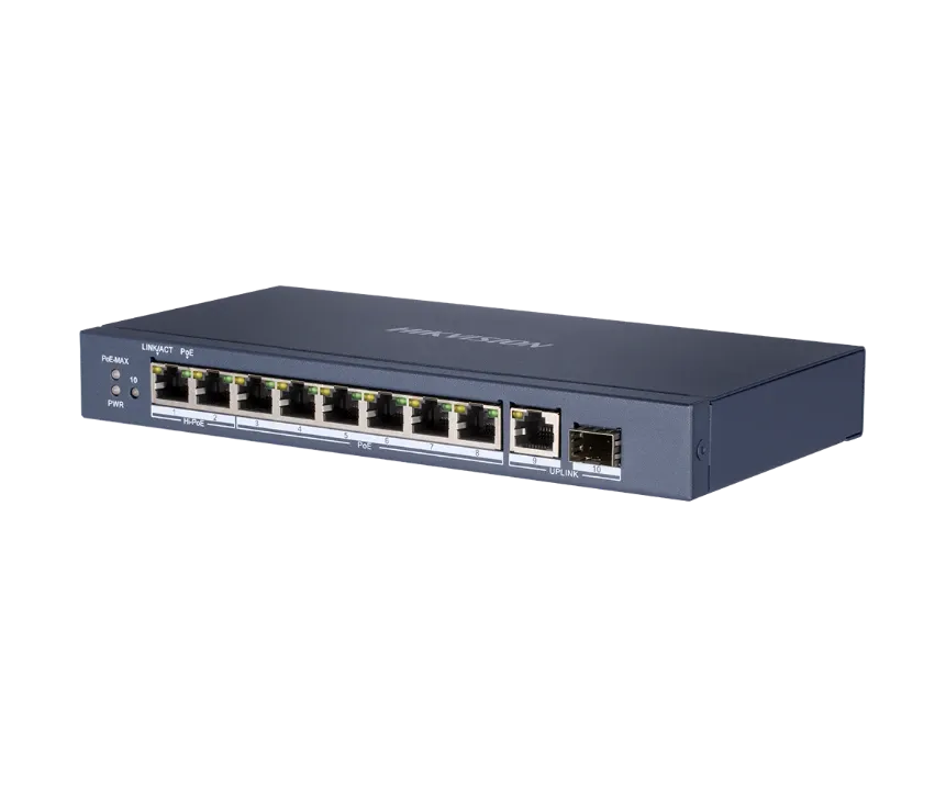 HikVision DS-3E0510HP-E неуправляемый 8 портовый коммутатор