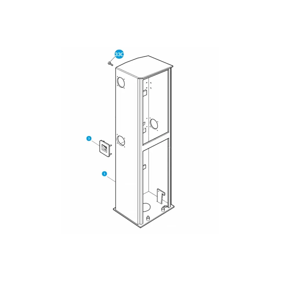 CAME 119RIG228 Корпус шлагбаума G4000N