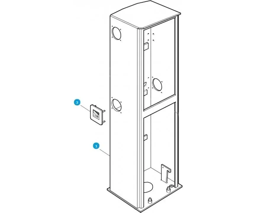 CAME 119RIG069 корпус шлагбаума G4001