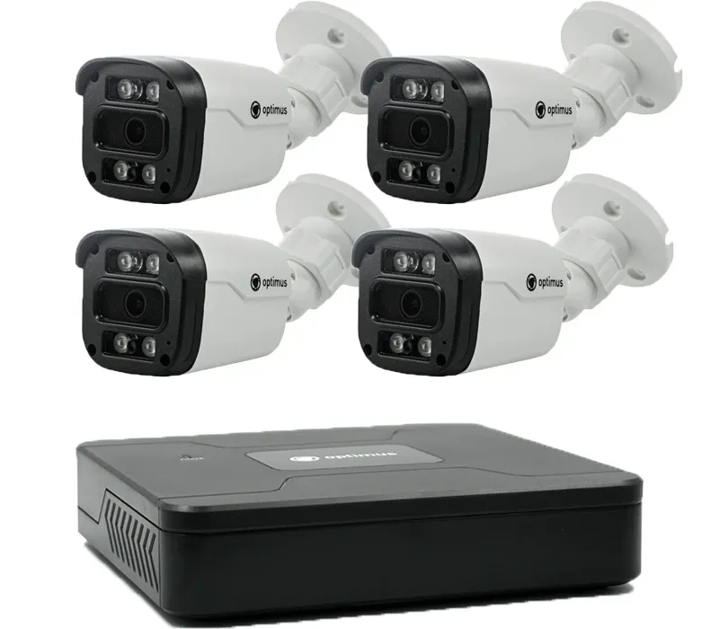 Комплект IP Видеонаблюдения Optimus KIT9