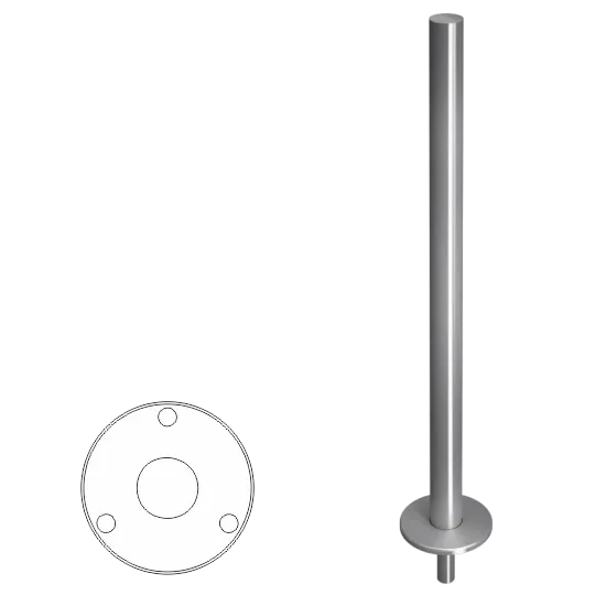 Стойка ограждения базовая съемная