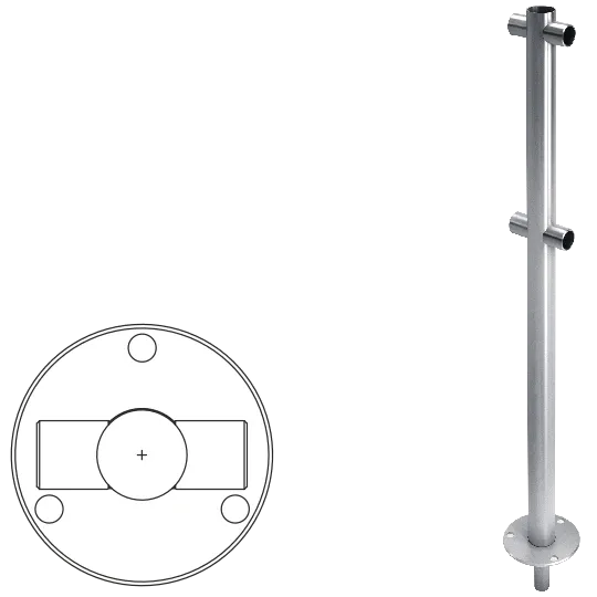 Стойка ограждения i-образная съемная