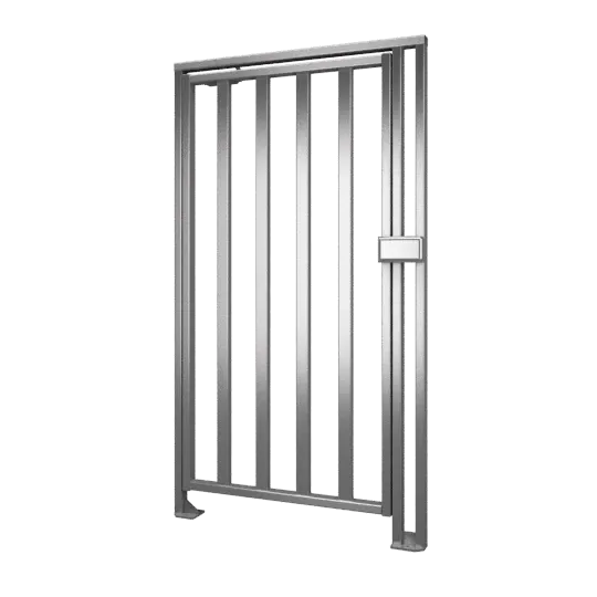 K-10-H Калитка полноростовая из нержавеющей стали, левая