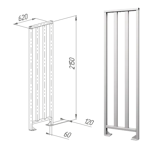 Ограждение полноростовое 620