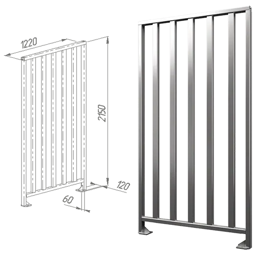 Ограждение полноростовое 1220