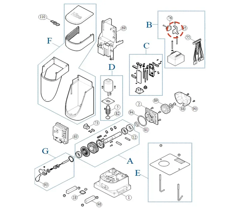 NICE PD0792A0000 Кронштейн диодного моста