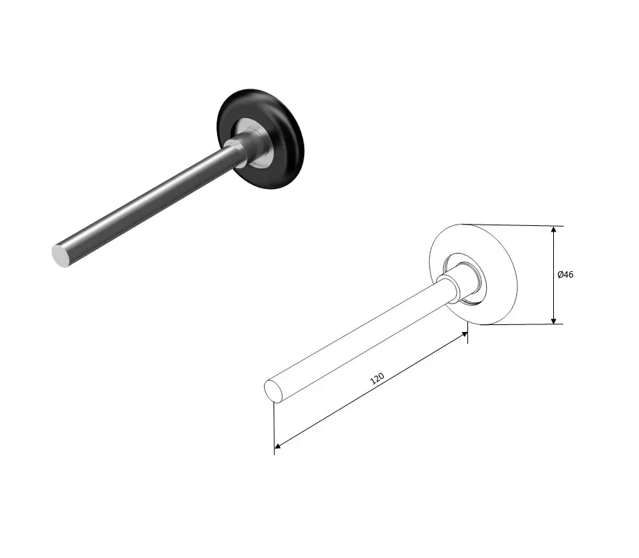 DoorHan 25010B Ролик 120 мм