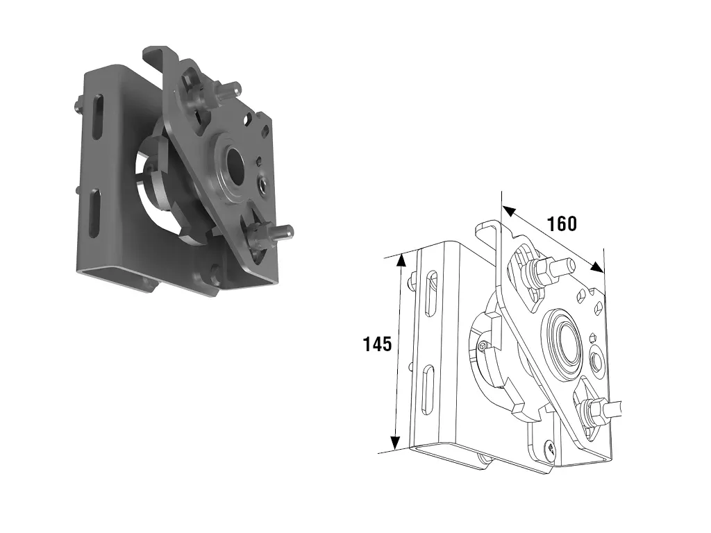DoorHan SSD-311UR Устройство защиты от разрыва правой пружины Big для барабана сзади