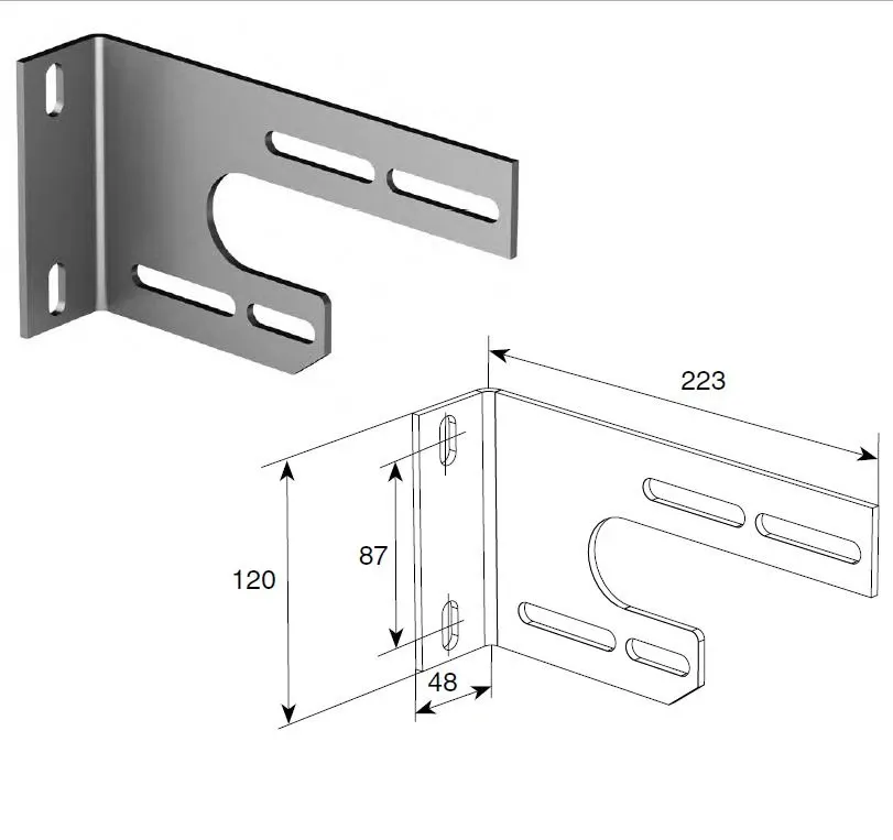 DoorHan 13025 Универсальный внутренний опорный кронштейн
