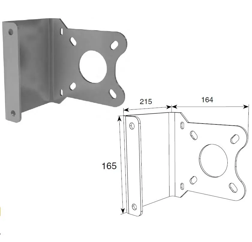 DoorHan DHK-06 Кронштейн для крепления вального привода уменьшенный для выносного монтажа