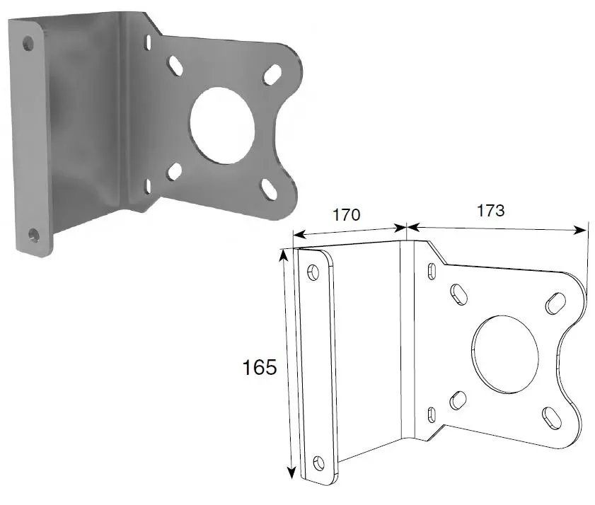 DoorHan DHK-08 Кронштейн крепления привода для высокого монтажа