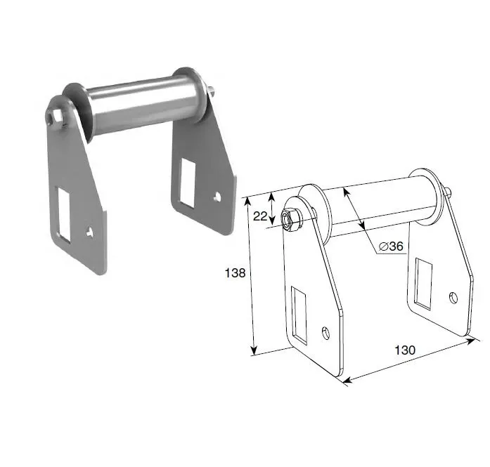 DoorHan DH24625M Ролик направляющий трос для барабана сзади модернизированный