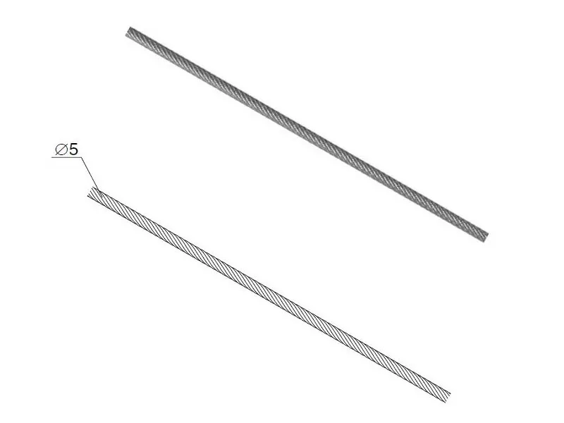 DoorHan 25014 Трос стальной (диаметр троса 5 мм)