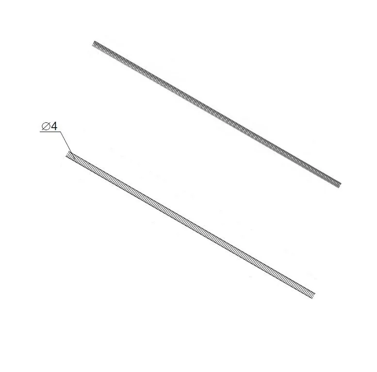 DoorHan 228-93 Трос стальной 4 мм для ворот серии ISD01Parking