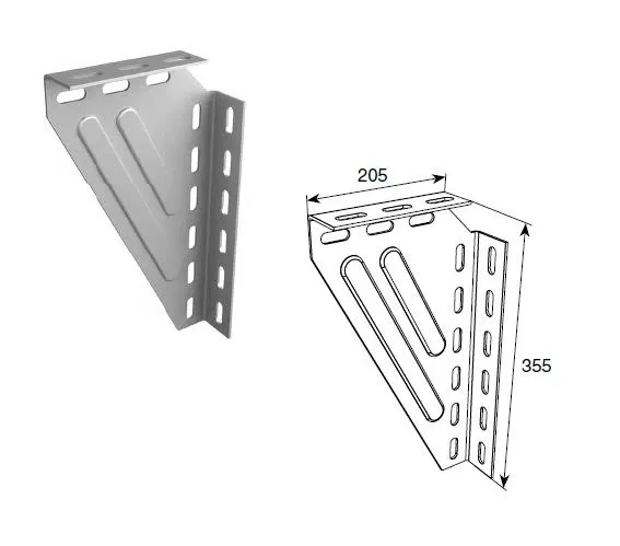 DoorHan DH24622 Кронштейн угловой универсальный для крепления к потолку