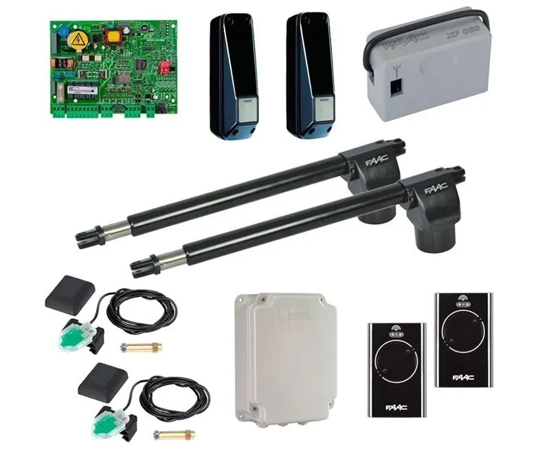 FAAC 414 KIT + Пульты SLH 414_kit_SLH_91 комплект для распашных ворот линейный до 300 кг