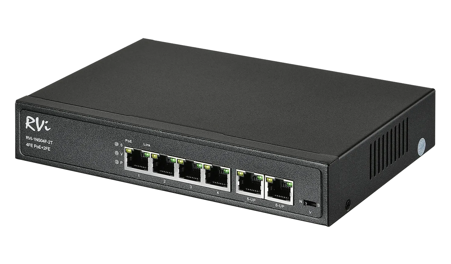 RVi-1NS04F-2T Сетевой коммутатор с поддержкой 4хPoE