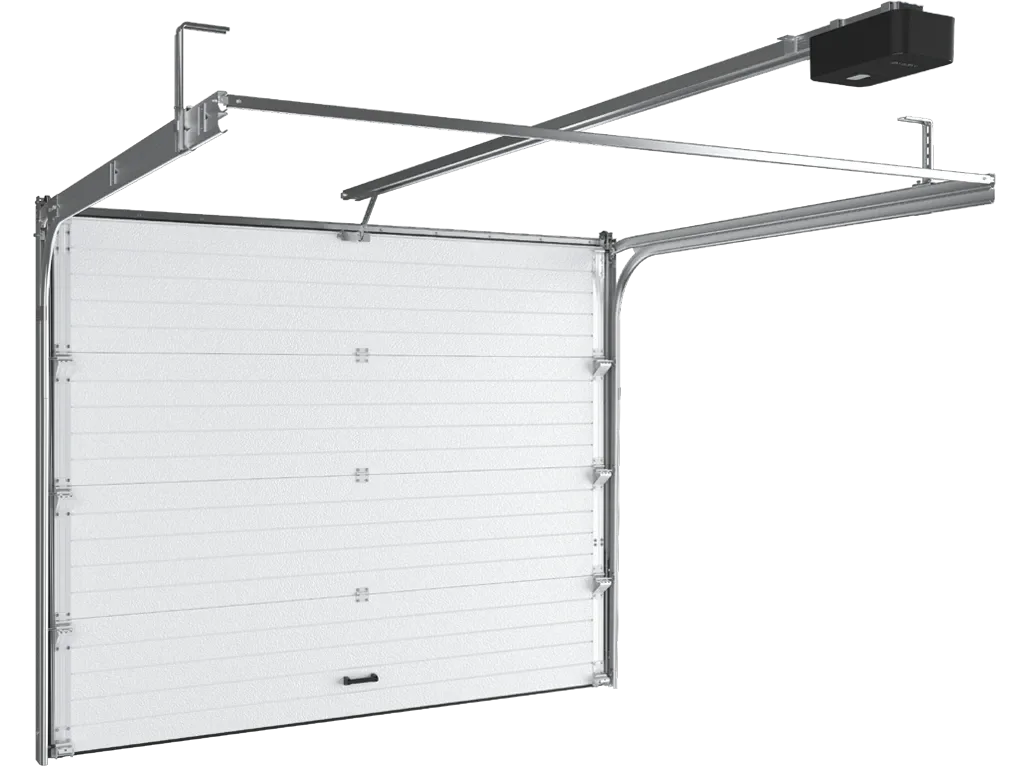 DoorHan RSD01LUX Гаражные секционные ворота из алюминиевых сэндвич-панелей с пружинами растяжения