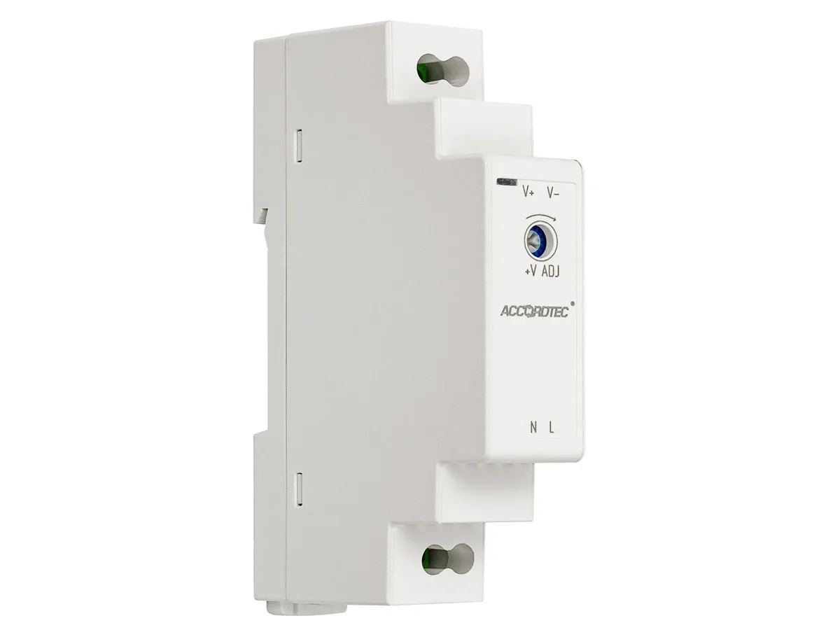 AccordTec AT-12/10-3 DIN блок питания 12 В, выходной ток 1.25А