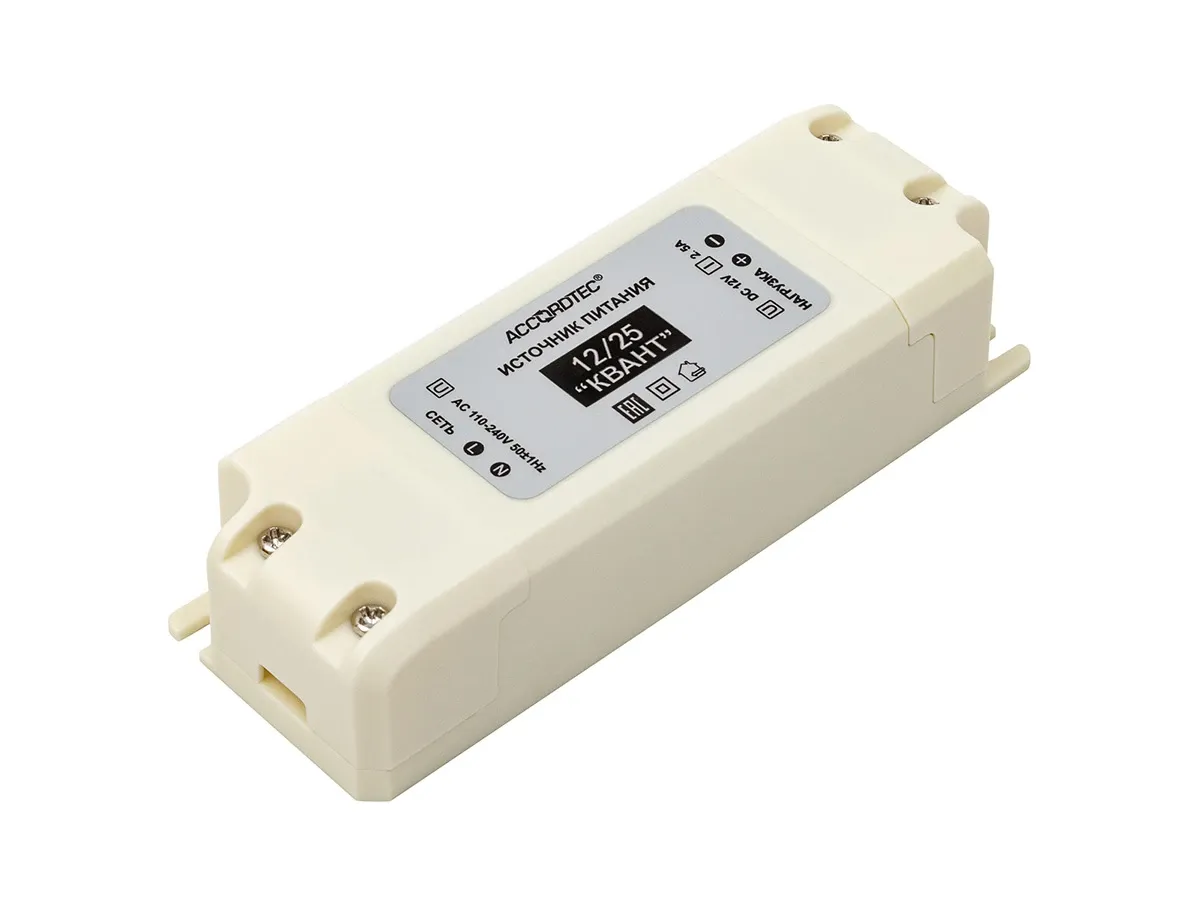AccordTec AT-12/25 КВАНТ блок питания 12 В, выходной ток 2.5А