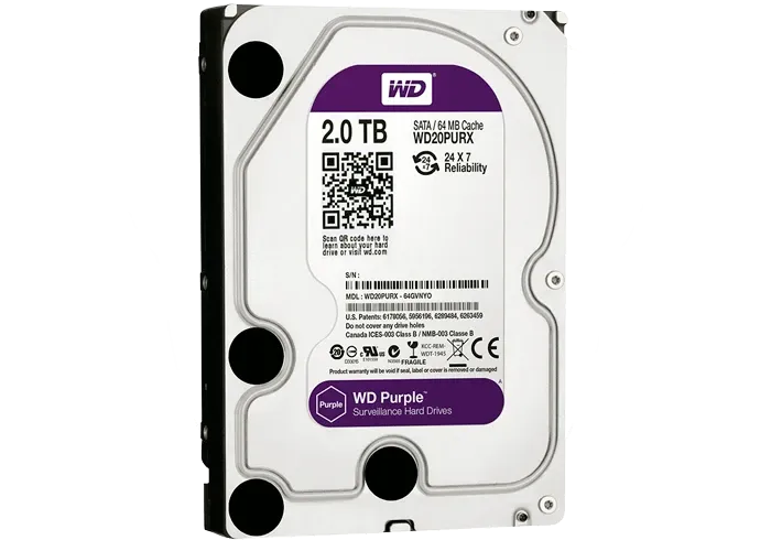 Western Digital WD20PURX Жесткий диск WD Purple 2 ТБ