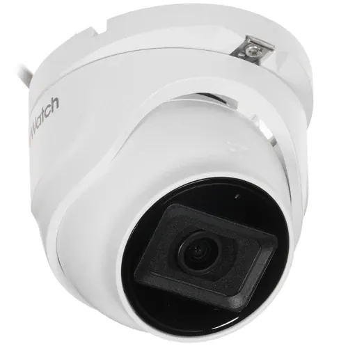 HiWatch DS-T203A Купольная HD-TVI видеокамера 2 Мп с EXIR-подсветкой до 30 м и микрофоном (6 мм)