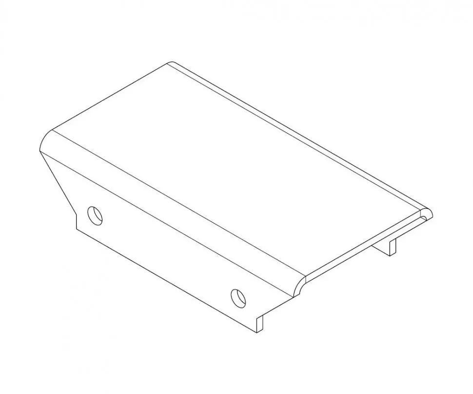 PERCo MB-16.3 Накладка прямая верхняя для стыковки секций ограждений