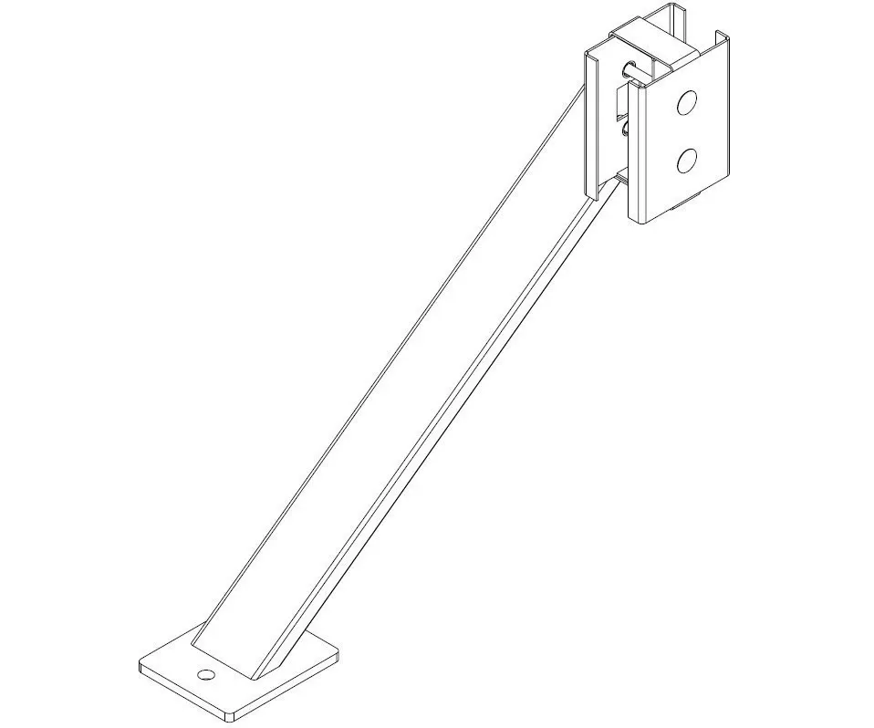 PERCo MB-16.9 Упор для стоек секции ограждения