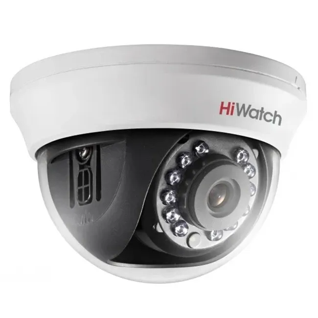 HiWatch DS-T591(C) 5Мп внутренняя купольная HD-TVI камера с ИК-подсветкой до 20м (2.8 мм)