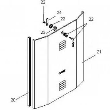 CAME дверца с замком BY-3500T
