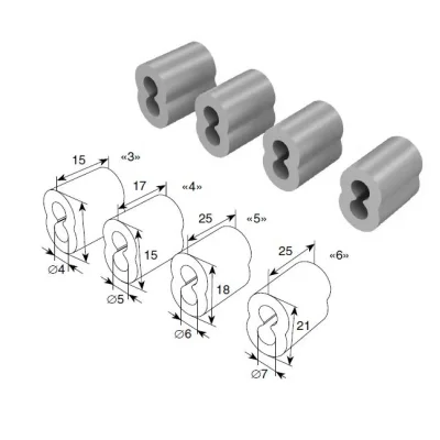 DoorHan 25103 Втулка для троса (диаметр троса 6 мм)