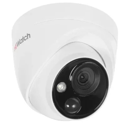 HiWatch DS-T513(B) Купольная HD-TVI видеокамера 5Мп с PIR-датчиком и EXIR подсветкой до 20м