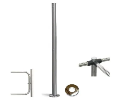 PERCo-BH02 2-16 Трехсторонняя стойка с отверстием под стопорный механизм поворотной секции