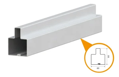 DoorHan DHS181 Профиль стальной для уличных ворот 60x80