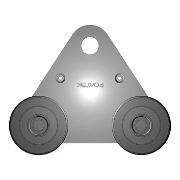 Ролтэк 213.RC35 Тележка для подвесных ворот с отверстием закругленная до 100 кг. ЛАЙТ