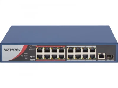 HikVision DS-3E0318P-E/M B 16 портовый коммутатор c PoE