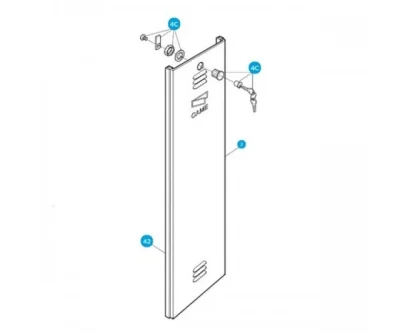 CAME 119RIG070 Дверца G4001