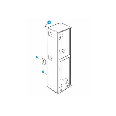 CAME 119RIG228 Корпус шлагбаума G4000N