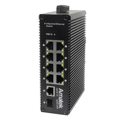 Amatek AN-SX10P8A промышленный 10-портовый L2 коммутатор с PoE