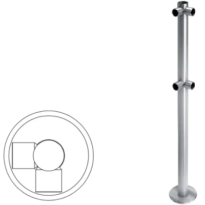 Стойка ограждения L-образная