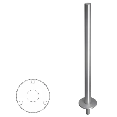 Стойка ограждения базовая съемная