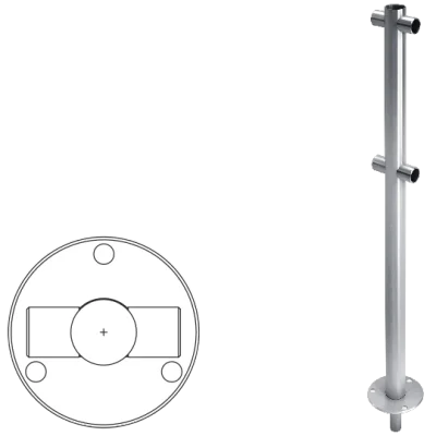 Стойка ограждения i-образная съемная