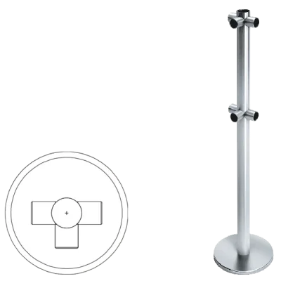 Стойка ограждения T-образная передвижная