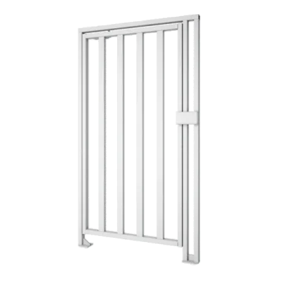 К-10 Калитка полноростовая из окрашенной стали, правая