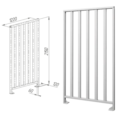 Ограждение полноростовое 1220