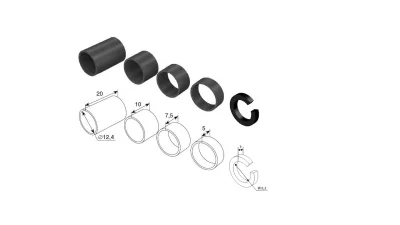 DoorHan DH01RVP Комплект втулок распорных пластиковых