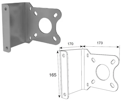 DoorHan DHK-08 Кронштейн крепления привода для высокого монтажа