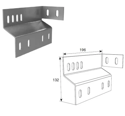 DoorHan DH24623 Пластина соединительная концевого кронштейна с угловой стойкой
